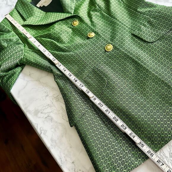Escada Margaretha Ley Green Jacquard Women's Blazer EU Size 36 US Size Small - Picture 10 of 14